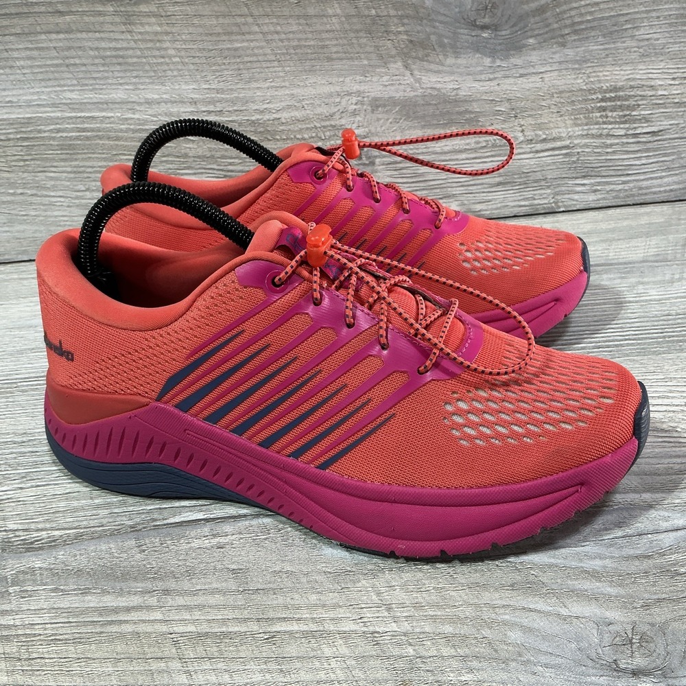 Dansko Penni Walking Shoes Women's US 7.5 EU 38 Pink Mesh Bungee Toggle Sneakers